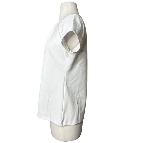 Liz Claiborne Solid White Blouse Size Extra Small - Picture 4 of 6